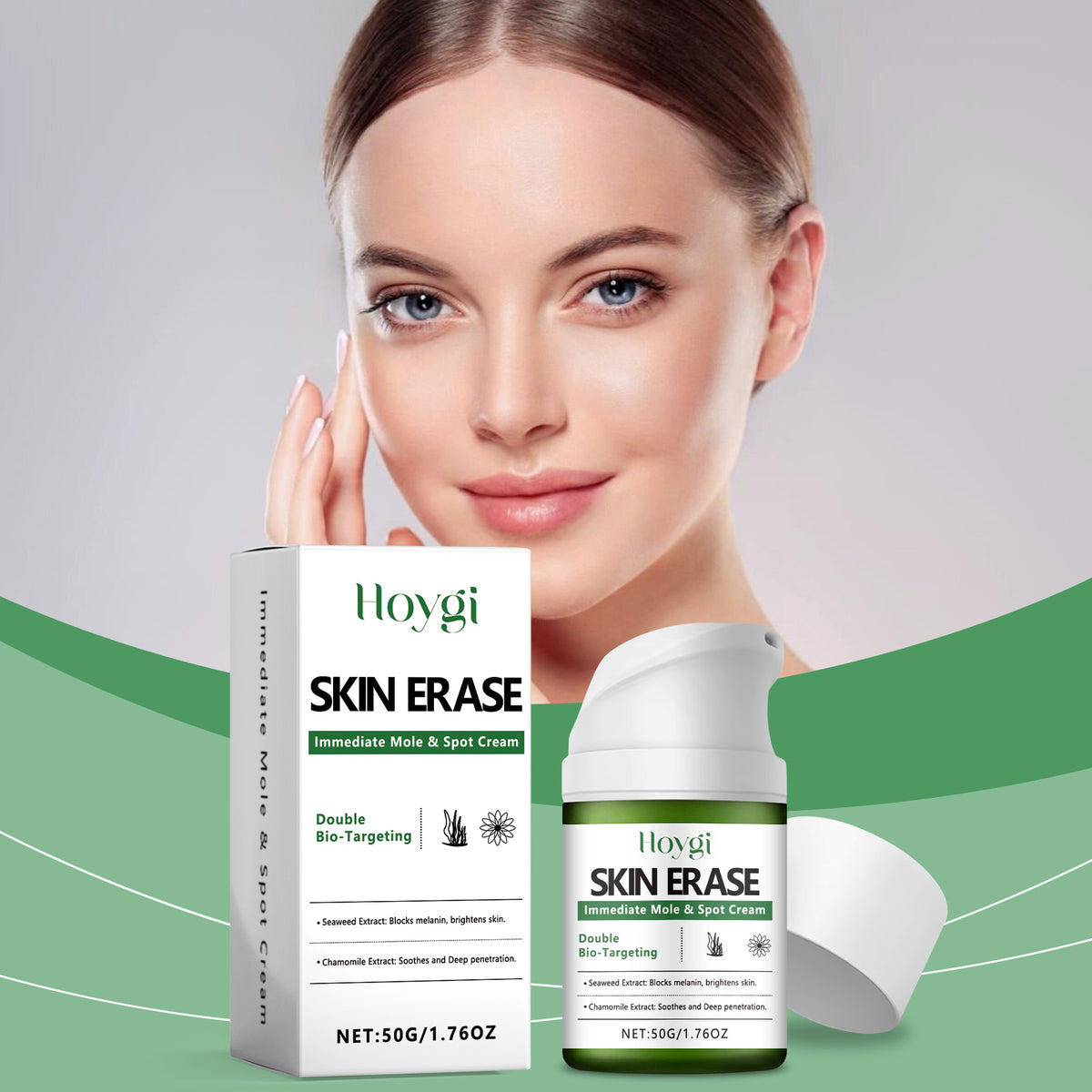 Hoygi Brightening Moisturizer, Soothes, Hydrates And Improves Skin Dullness Multi-Effect Daily Portable Set