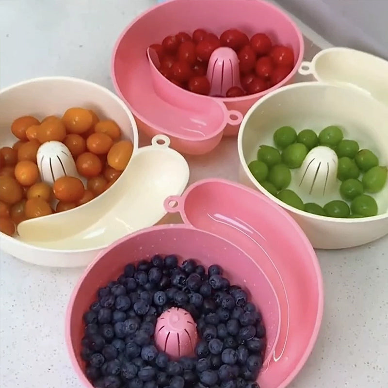 Snail Shape Fruit Drainer Basket