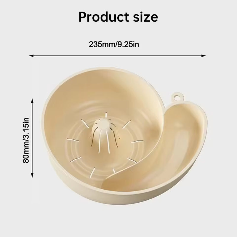 Snail Shape Fruit Drainer Basket