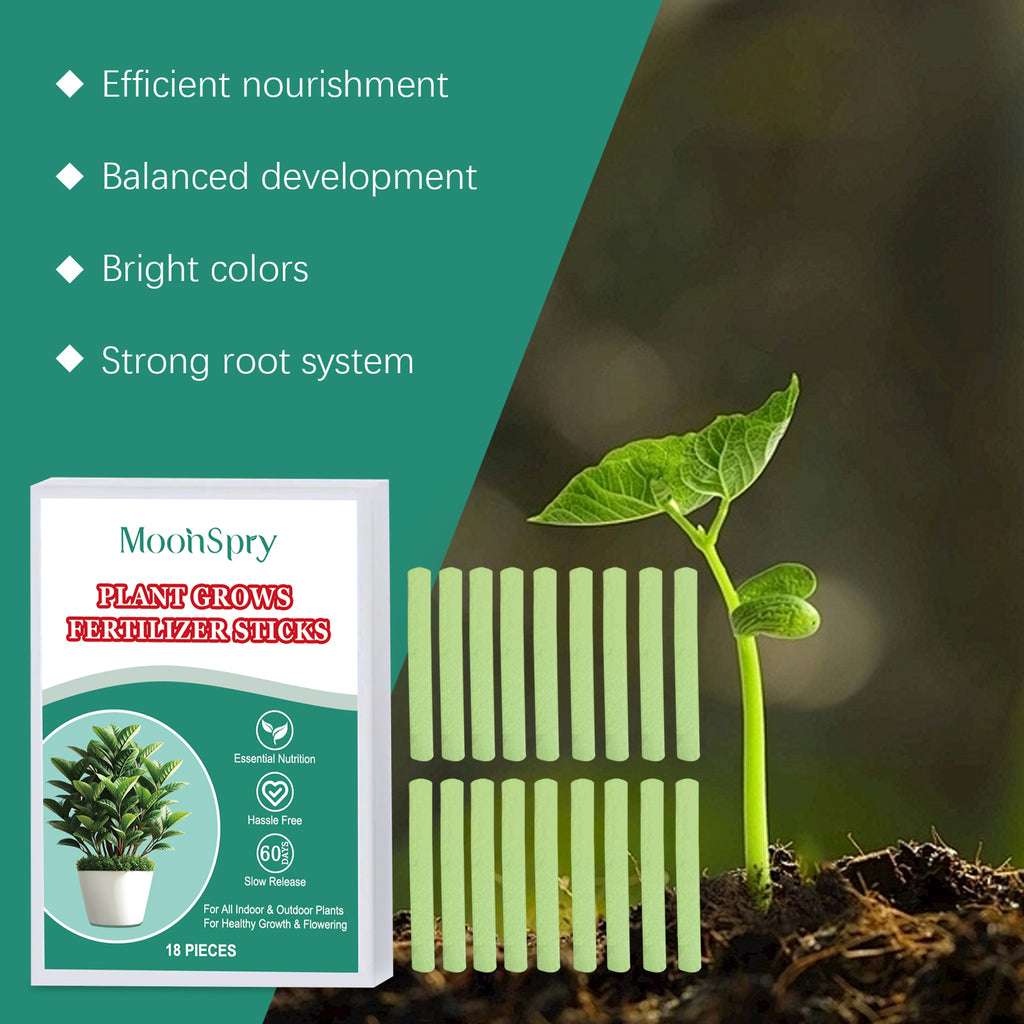 MoonSpry Plant Growth Fertilizer Stick Slow-Release Fertilizer Nutrient Seaweed Fertilizer Plant Growth Horticultural Fertilizer Stick