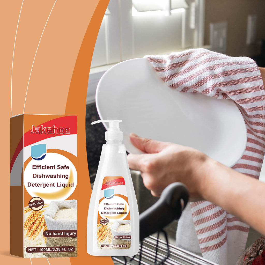 Jakehoe Dishwashing Liquid Kitchen Utensils, Dishes And Chopsticks Clean Decontamination, Oil Removal Fresh And Gentle Dishwashing Liquid