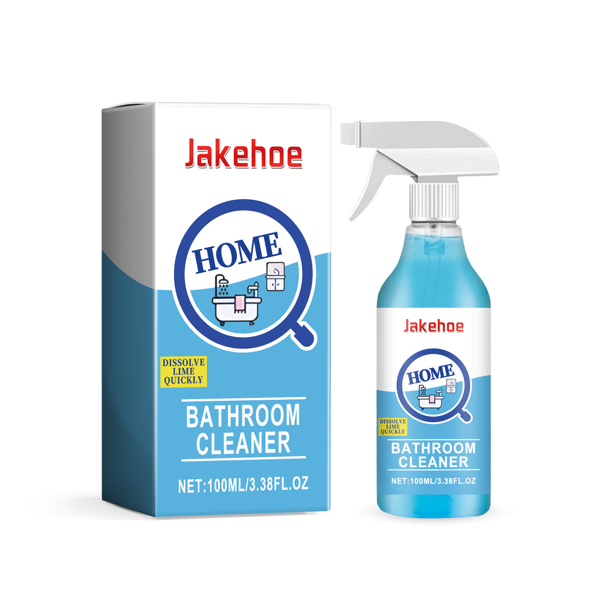 Jakehoe Home Bathroom Descaler Bathroom Wall Toilet Gentle Descaler Removes Water Stains