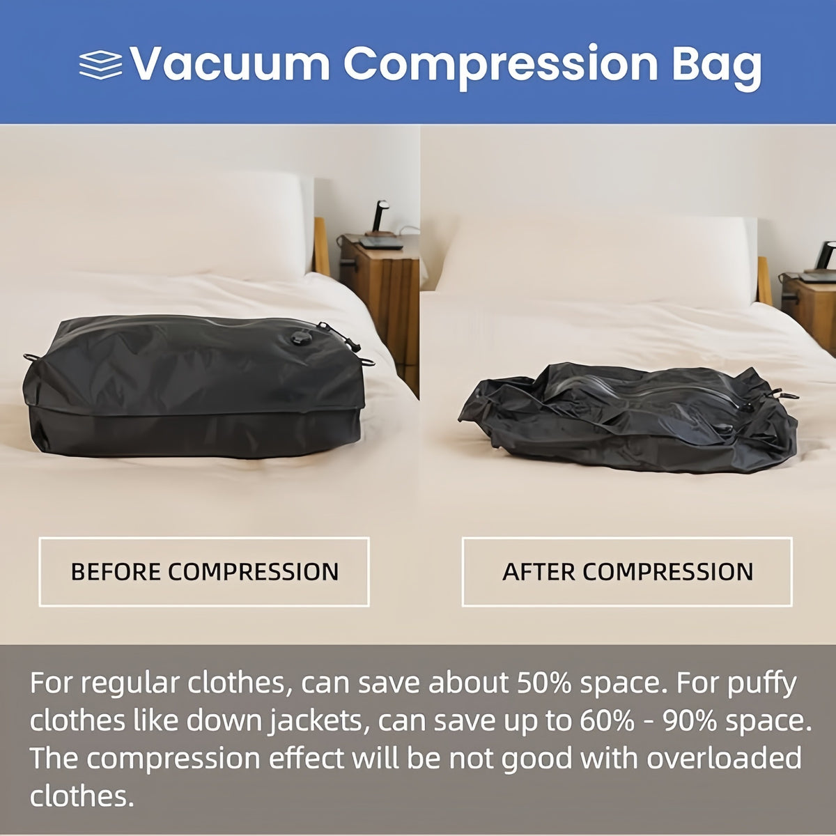 Travel Vacuum Storage Bag with Pump