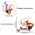 Christmas glow in the dark Santa Claus holiday decoration switch sticker luminous material sticker