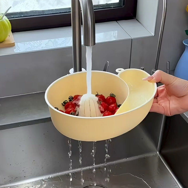 Snail Shape Fruit Drainer Basket