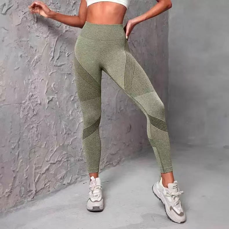 High waisted compression tight yoga pants for women