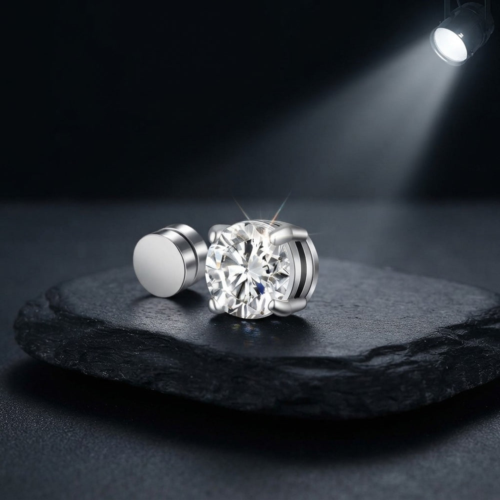 Crystal Magnetic Ear Studs